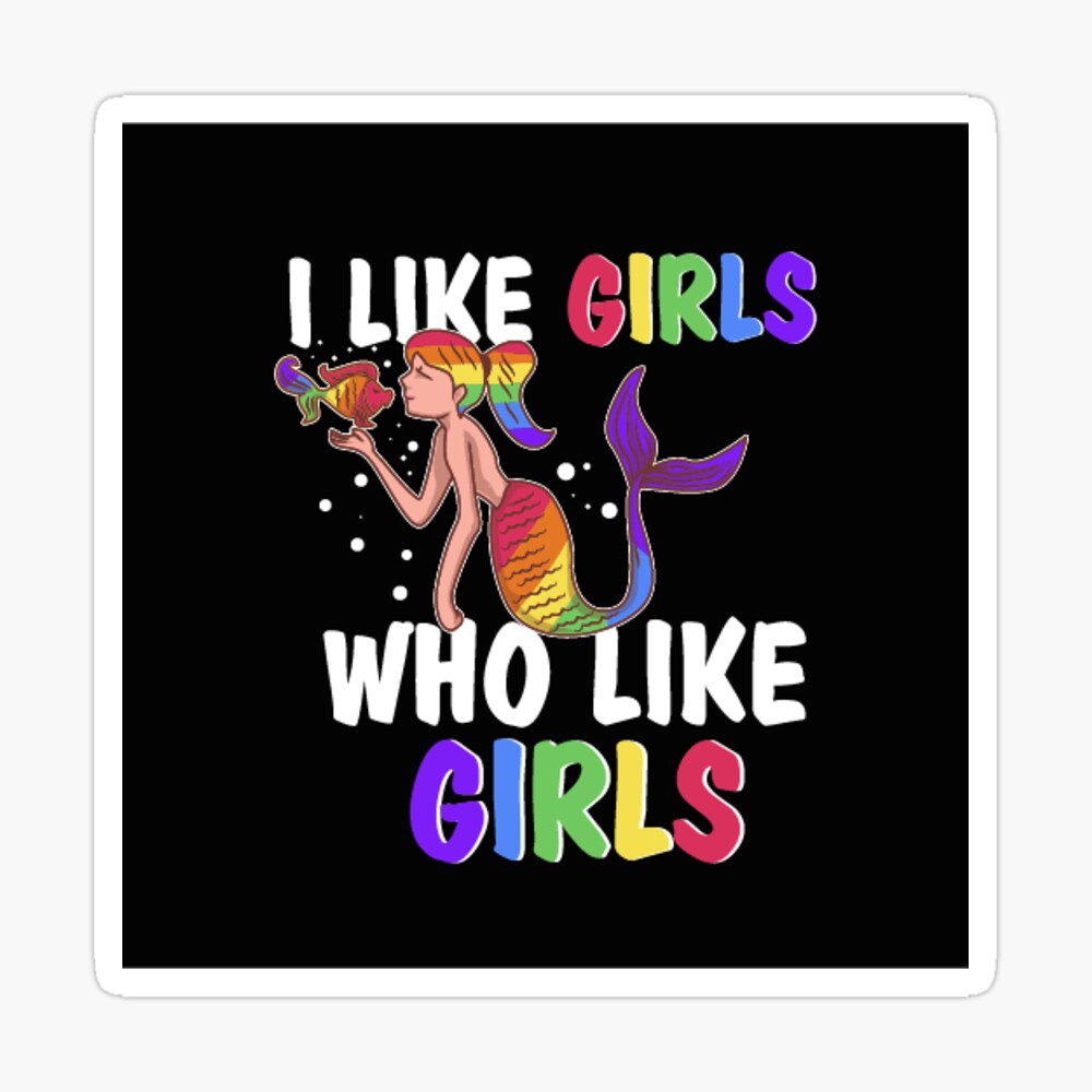 I Like Girls Who Like Girls LGBT Pride Lesbian Poster
