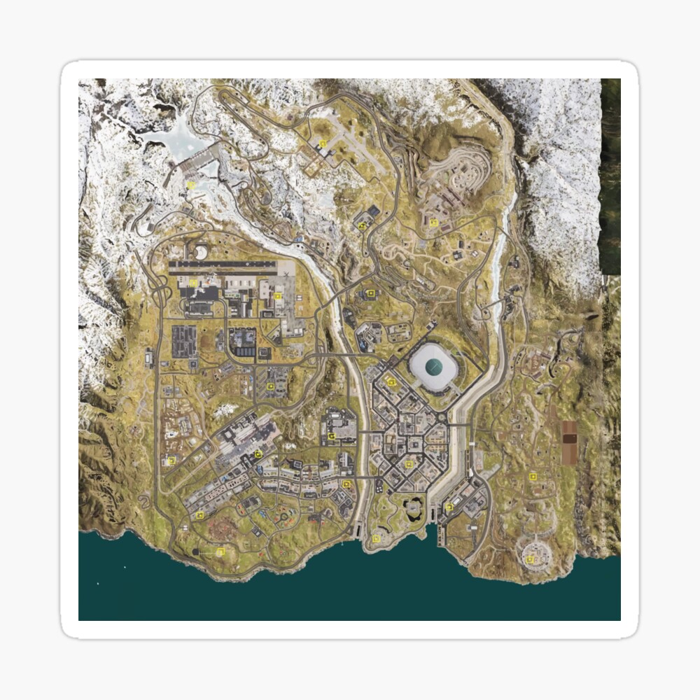 Warzone Map High Resolution Cod Warzone Map" Poster By Dustydinermerch | Redbubble