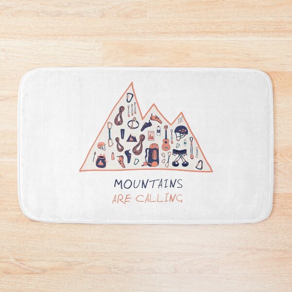 Item preview, Mountains are calling climbing equipment vector set designed and sold by Marfalomeo.