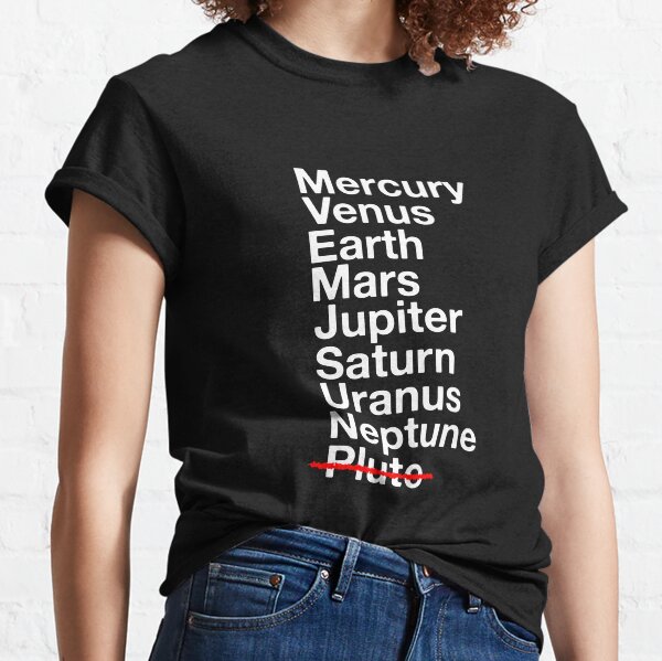 Vétements noirs systeme solaire T-shirt classique