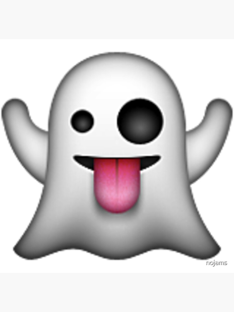 Fotodruck for Sale mit "Geist Emoji" von nojams Redbubble