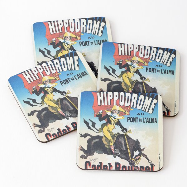 Item preview, Vintage French Chéret Paris Hippodrome ad designed and sold by aapshop.