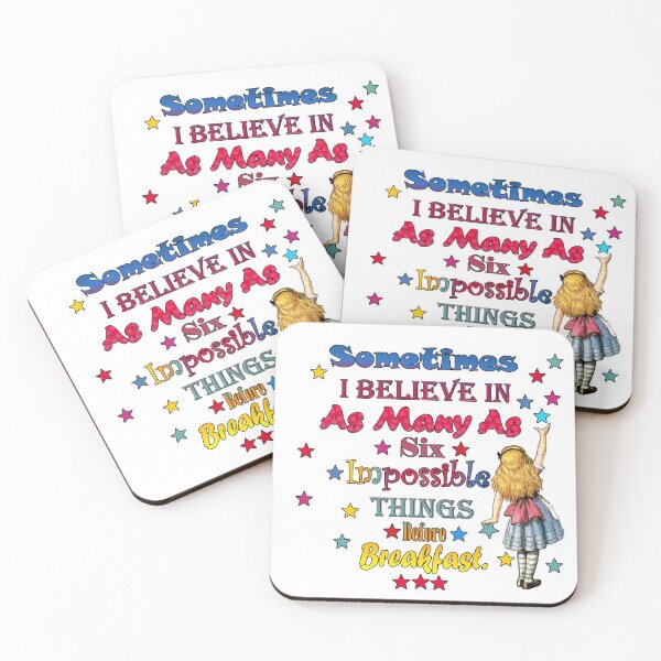 Item preview, Alice in wonderland Impossible Quote designed and sold by maryedenoa.