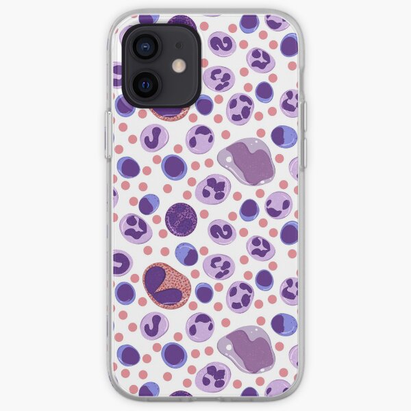 Patrón de glóbulos blancos grandes Funda blanda para iPhone