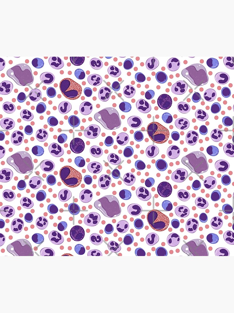 Large White Blood Cell Pattern by Lindsey23art