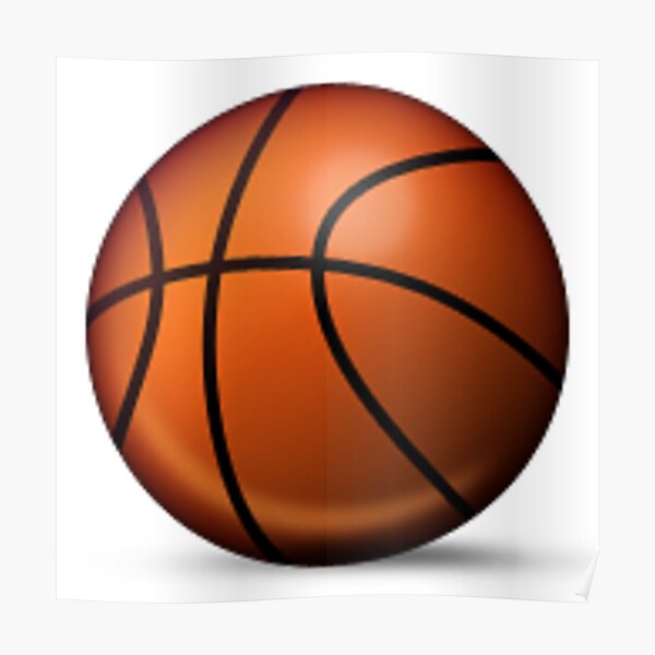 Basketball Emoji Posters Redbubble