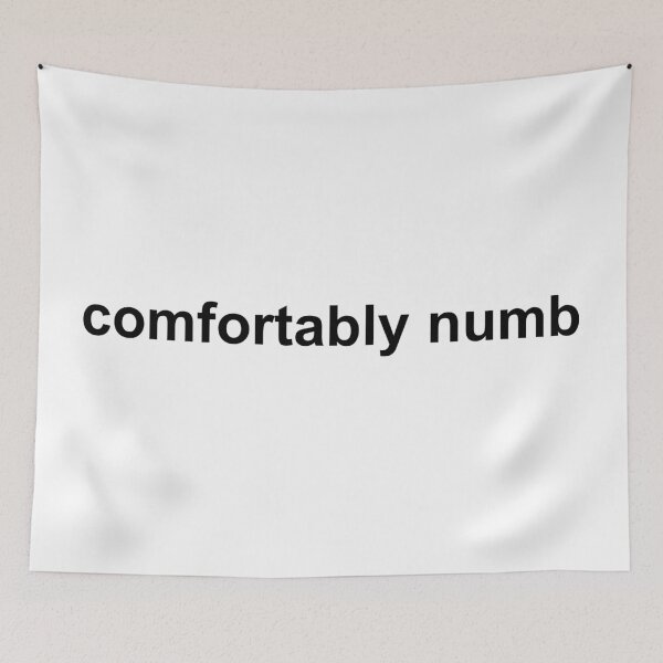 Item preview, Pink Floyd - Comfortably Numb - dark text designed and sold by lyricalshirts.