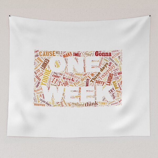 Item preview, Barenaked Ladies - One Week - Word Cloud designed and sold by lyricalshirts.