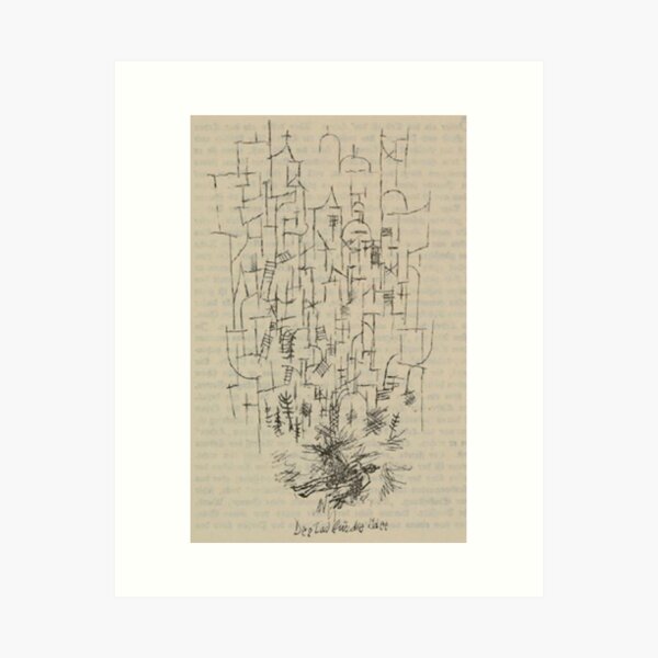 Paul Klee. Death for the Idea. Art Print