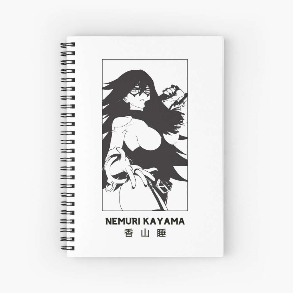 Nemuri Kayama My Hero Academia White Version Spiral Notebook By Catengudesign Redbubble