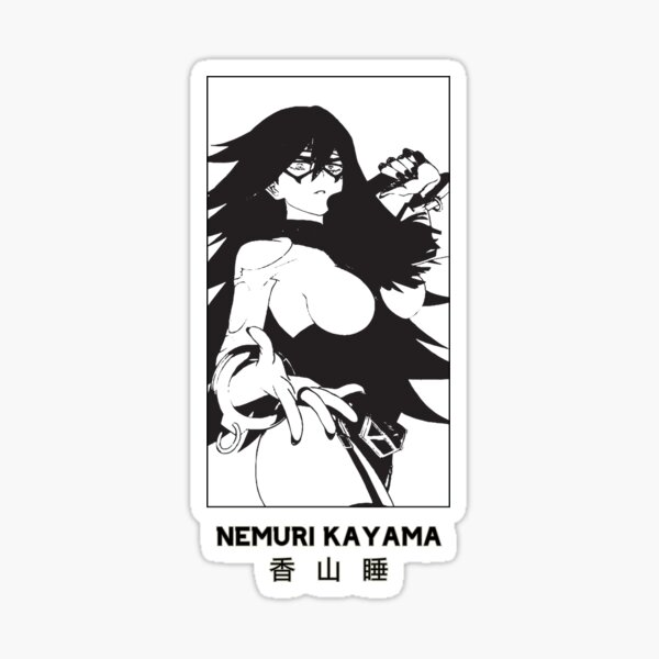 Nemuri Kayama My Hero Academia White Version Sticker By Catengudesign Redbubble