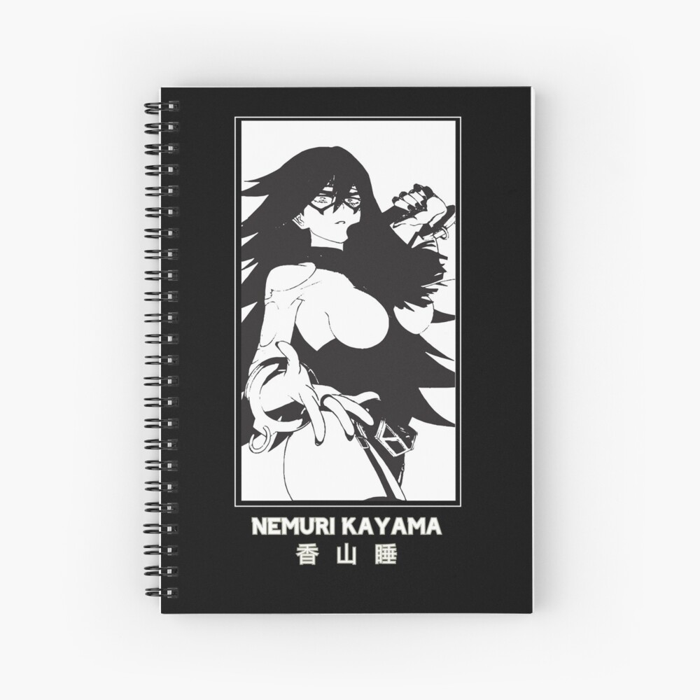 Nemuri Kayama My Hero Academia Black Version Spiral Notebook By Catengudesign Redbubble