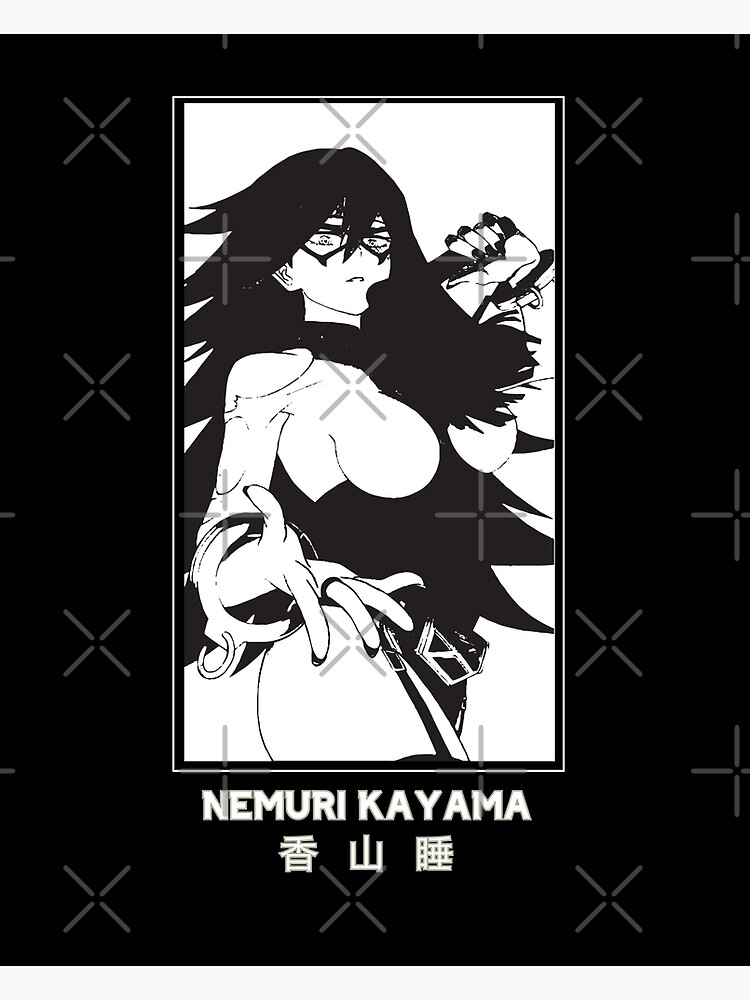 Nemuri Kayama My Hero Academia Black Version Greeting Card By Catengudesign Redbubble
