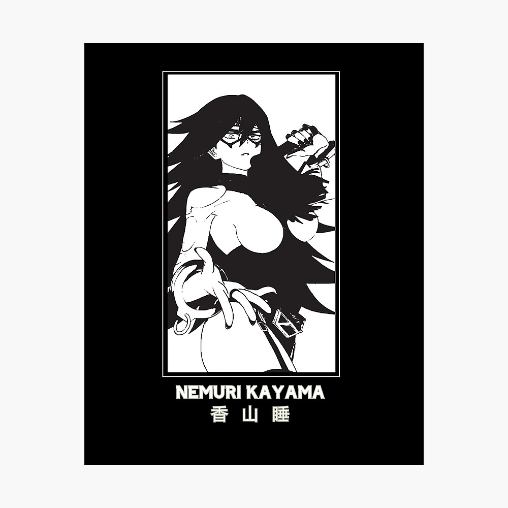 Nemuri Kayama My Hero Academia Black Version Poster By Catengudesign Redbubble