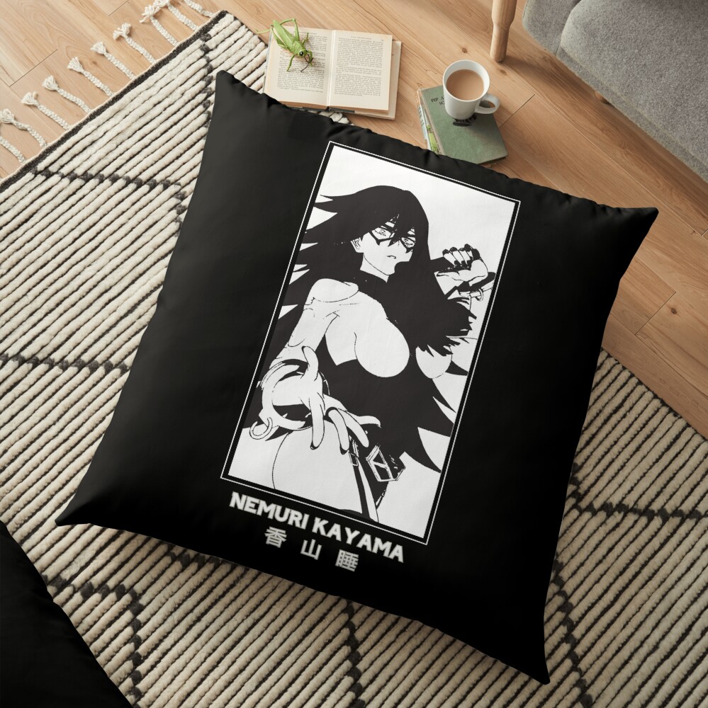 NEMURI KAYAMA - My hero Academia - Black Version Floor Pillow