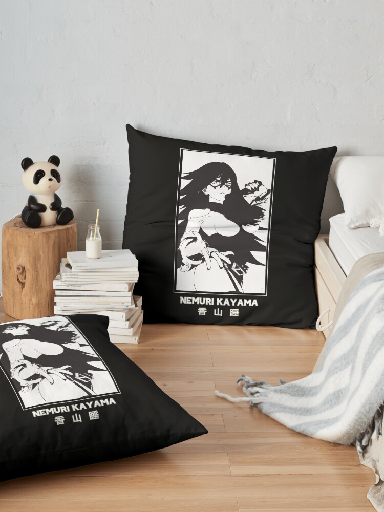 Alternate view of NEMURI KAYAMA - My hero Academia - Black Version Floor Pillow