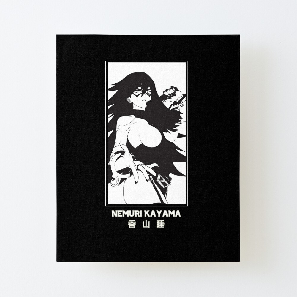 Nemuri Kayama My Hero Academia Black Version Art Board Print By Catengudesign Redbubble