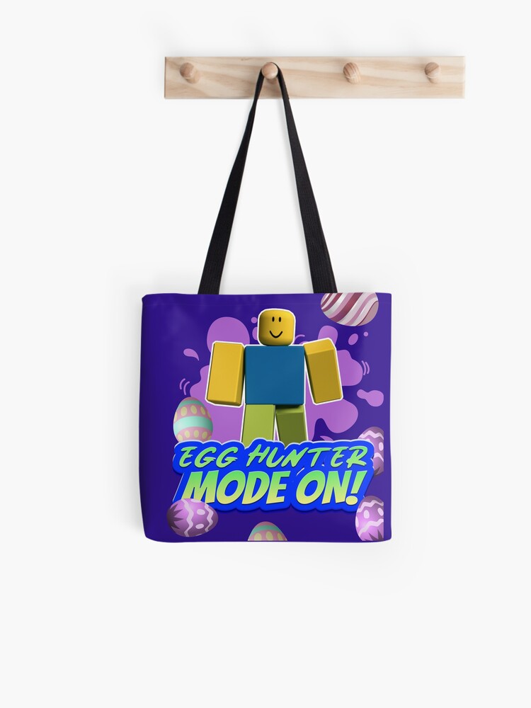 Roblox Easter Noob Egg Hunter Mode On Gamer Boy Gamer Girl Gift Idea Tote Bag By Smoothnoob Redbubble - roblox noob egg