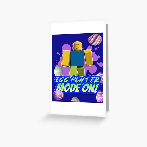 Roblox Gamers Greeting Cards Redbubble - roblox egg hunt gamer chad