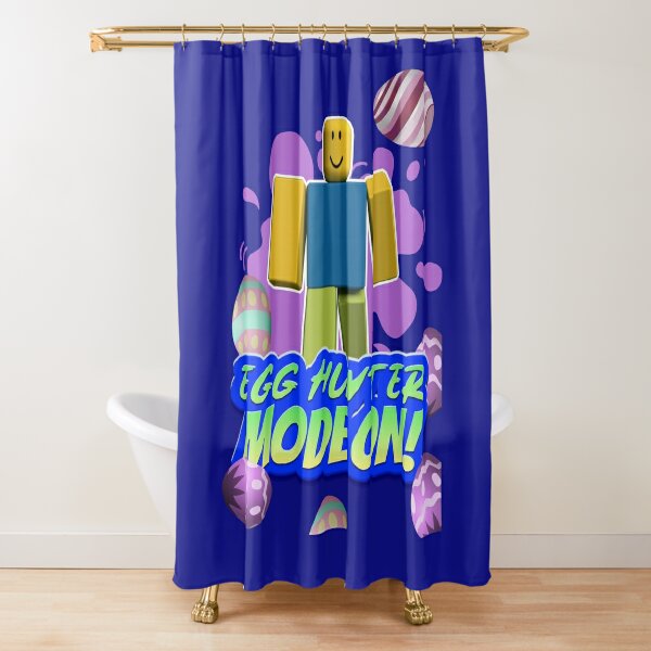 Roblox For Boy Shower Curtains Redbubble - ecg logo blue roblox