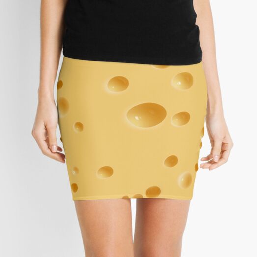 Cheese Holes Mini Skirt