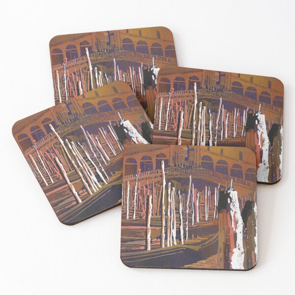 Item preview, Rialto Bridge and gondolas in medieval city of Venice, Italy.  designed and sold by rfoxphoto.