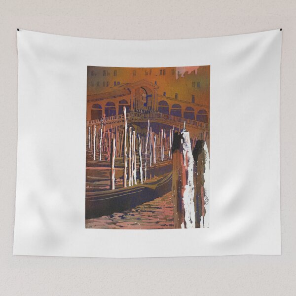 Item preview, Rialto Bridge and gondolas in medieval city of Venice, Italy.  designed and sold by rfoxphoto.