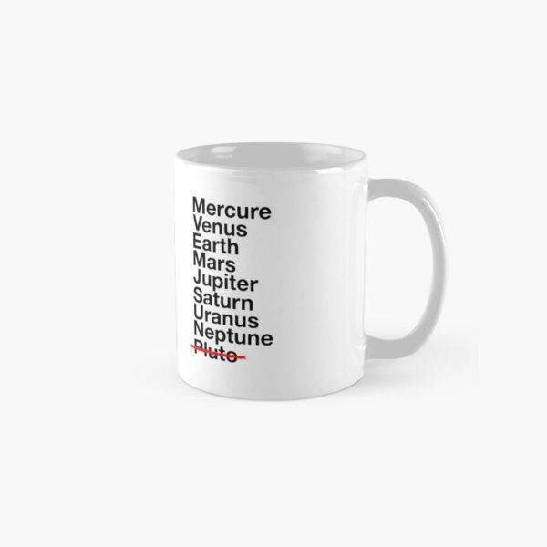 Mug liste des planètes Mug classique