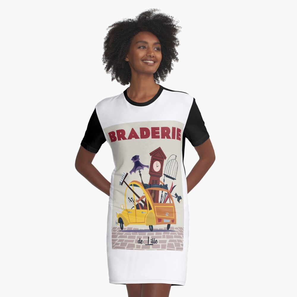 Vista previa del artículo con la obra «Vestido camiseta», diseñado y vendido por GAGodel.