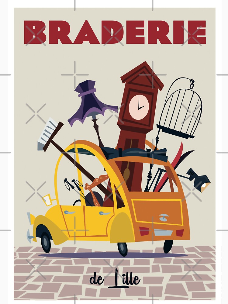 Imagen 7 de 7, Camiseta clásica con la obra Cartel de Braderie de Lille, diseñada y vendida por GAGodel.