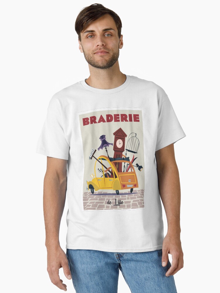 Imagen 1 de 7, Camiseta clásica con la obra Cartel de Braderie de Lille, diseñada y vendida por GAGodel.