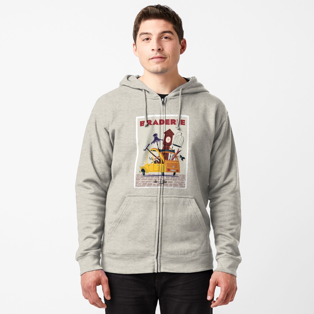 Vista previa del artículo con la obra «Sudadera con capucha y cremallera», diseñado y vendido por GAGodel.