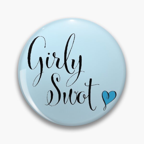 Item preview, Girly swot (blue heart) designed and sold by helengarvey.