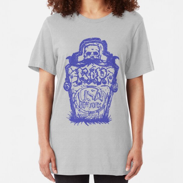 grave stone by rogers bros Slim Fit T-Shirt