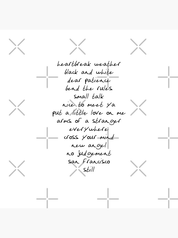 Niall Horan Dear Patience Lyrics | Art Board Print