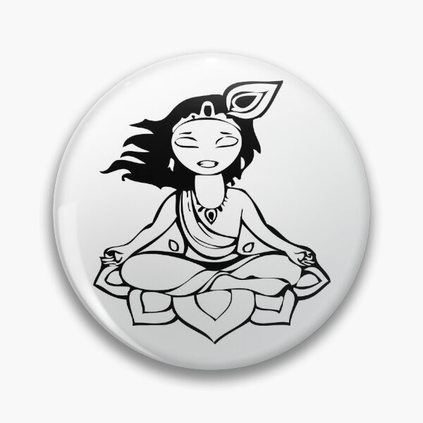 Item preview, Peaceful Meditation Krishna designed and sold by eufouria.