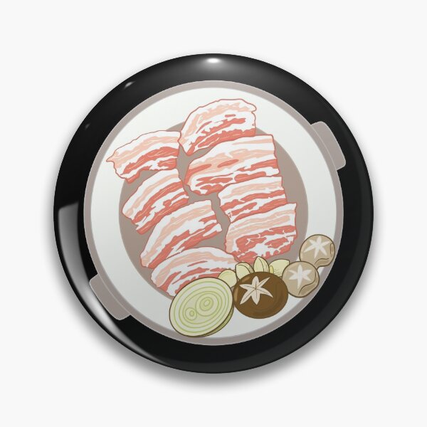 Item preview, Samgyupsal BBQ Pork Belly Korean Food, Korean Letter HANGUL designed and sold by Kate Hyunsu Cho.