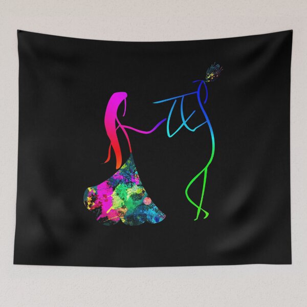 Item preview, Colorful Radha And Krishna designed and sold by eufouria.