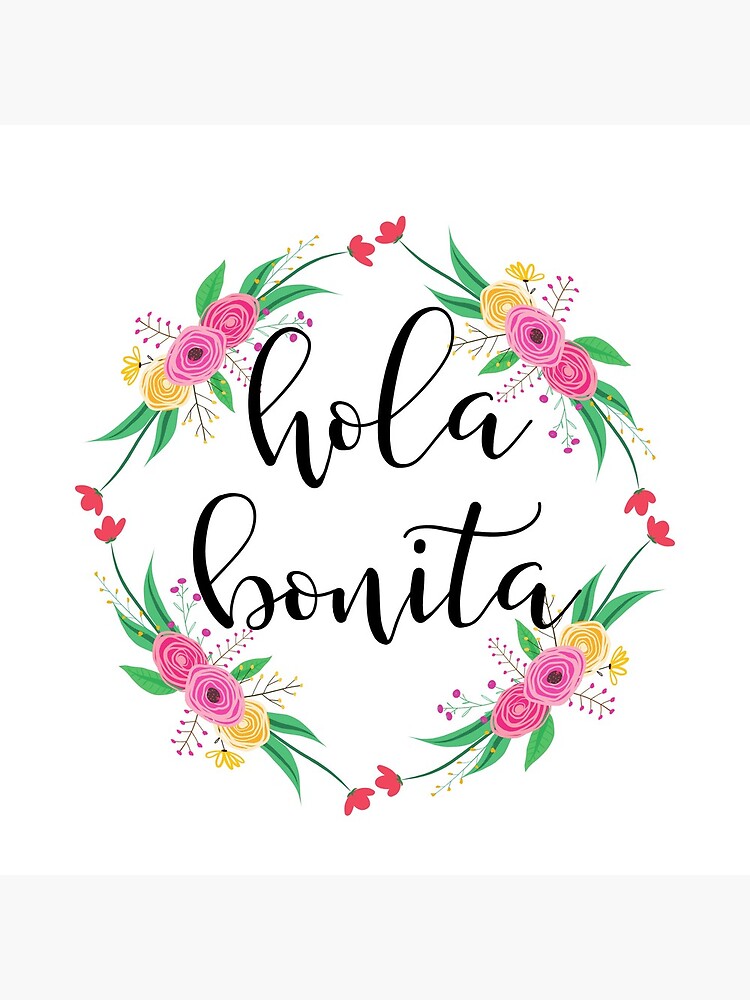 Bolsa de tela «Hola Bonita, hola hermosa ...» de litwordsinc | Redbubble