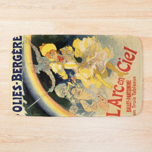 Item preview, Vintage Folies Bergère rainbow French ballet ad designed and sold by aapshop.