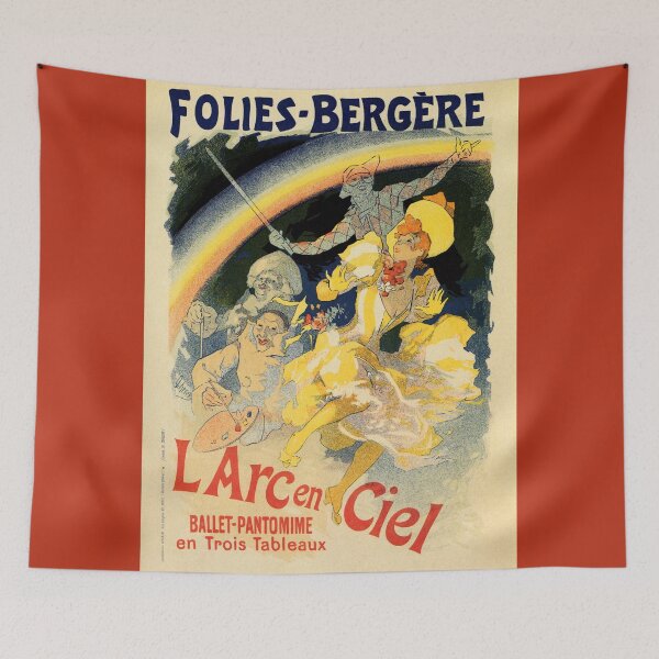 Aperçu de l'œuvre Annonce de ballet français Folies Bergère arc-en-ciel vintage créée et vendue par aapshop.