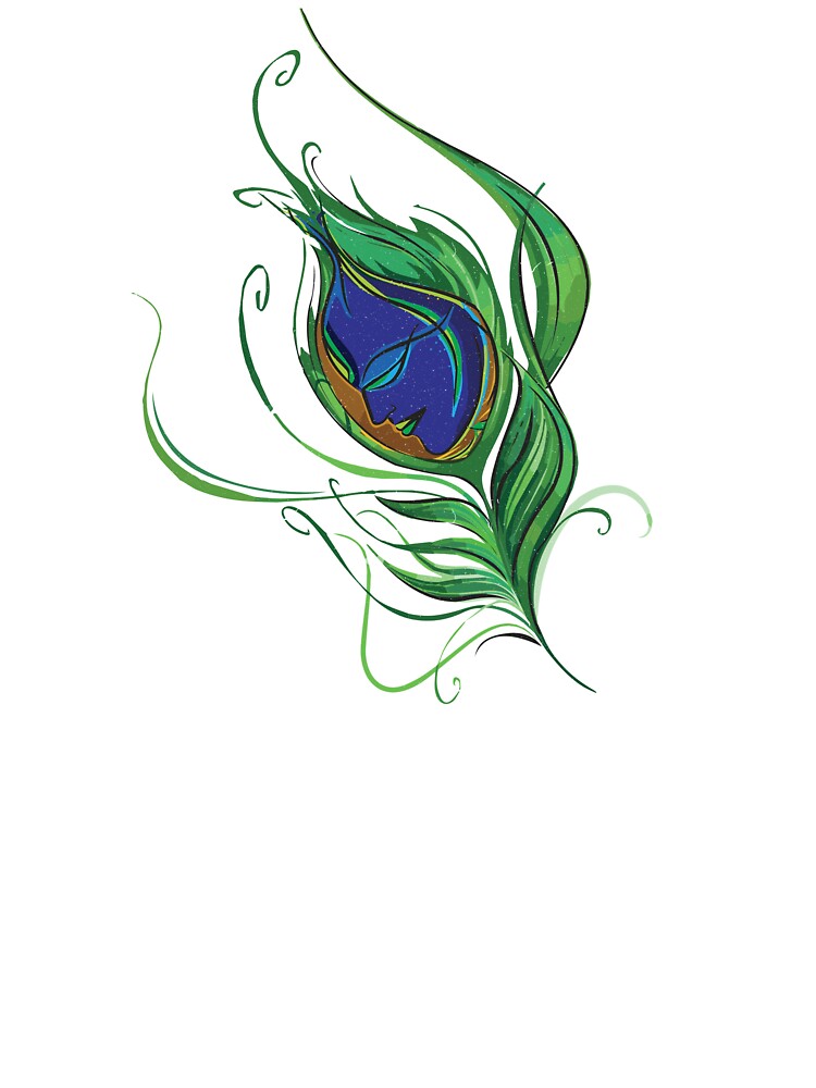 Krishna Flute Peacock Feather Drawing|Shell Mandala|How to draw mandala art  @VennilaYLCreations - YouTube