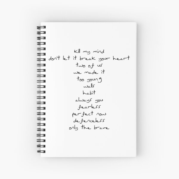 Item preview, Walls Tracklist Louis Tomlinsons Handwriting Black designed and sold by aolaniiss.