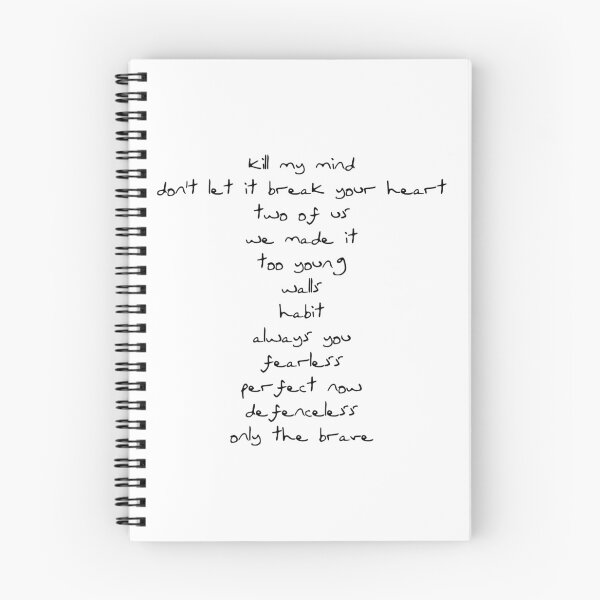 Item preview, Walls Tracklist Louis Tomlinsons Handwriting Black designed and sold by aolaniiss.