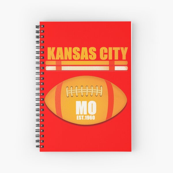 Kansas City Missouri Football Design Spiral Notebook