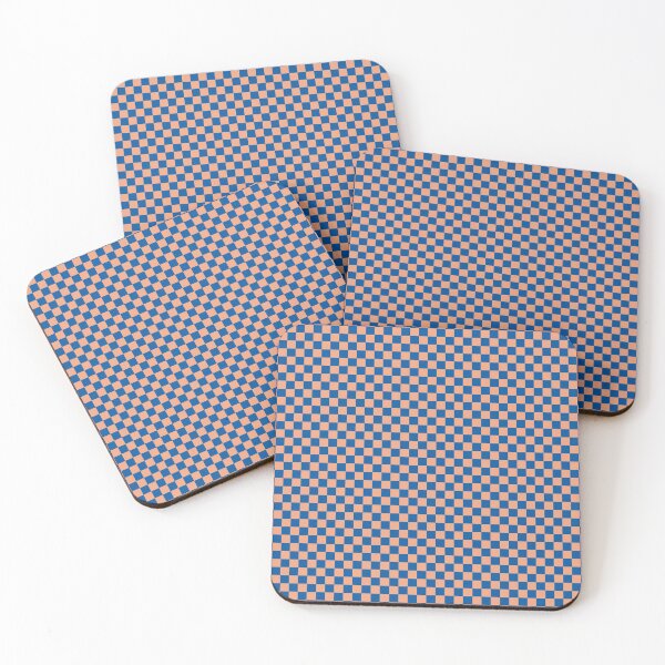 Item preview, Royal Peach | Plaid Pattern - Matt Blue and Rose designed and sold by Dator-Abstracts.