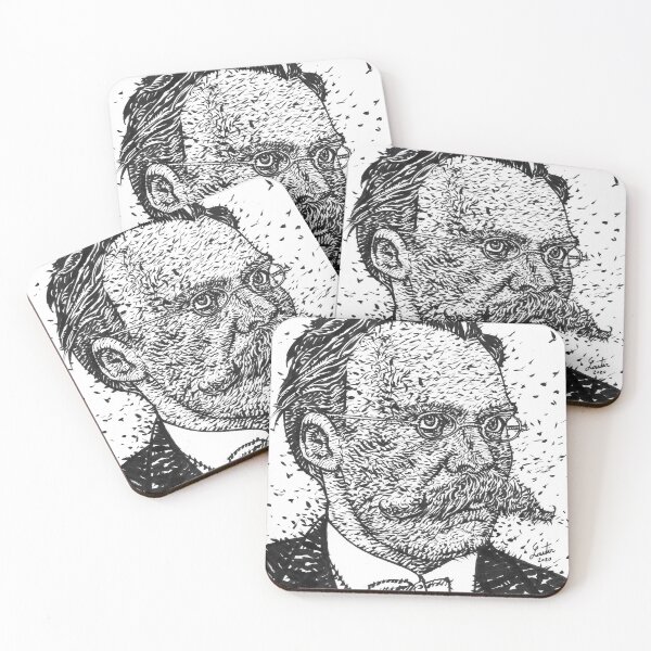 Item preview, FRIEDRICH NIETZSCHE ink portrait designed and sold by lautir.