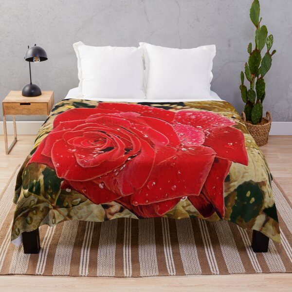 Item preview, Tender red rose after the rain designed and sold by helenkaiy.