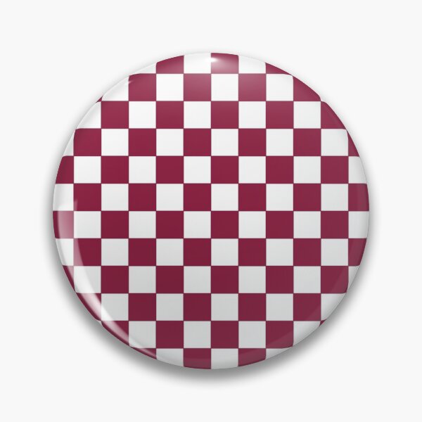 Item preview, Qatar National Colors | Plaid Pattern - Bright Dark Red and White designed and sold by Dator-Abstracts.