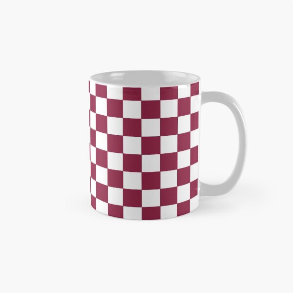 Item preview, Qatar National Colors | Plaid Pattern - Bright Dark Red and White designed and sold by Dator-Abstracts.